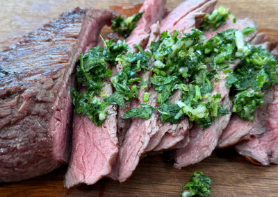 Flanksteak mit Gremolata