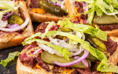 Roastbeef Toast im Big Mac Style