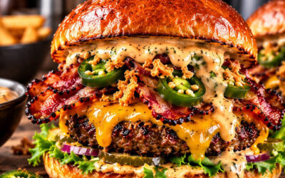 Jalapeño Bacon Airfryer Burger