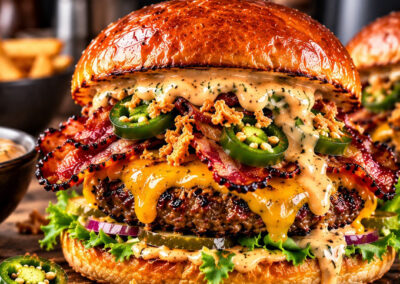 Jalapeño Bacon Airfryer Burger